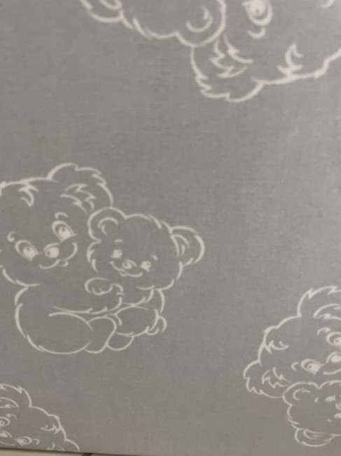 Комплект детского постельного белья в кроватку ТМ Блакит “Мишки на сером”  - фото