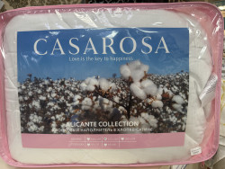 Одеяло ТМ Экотекс Alicante Casarosa хлопковое в сатине 1,5 сп.