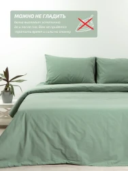 Комлект постельного белья ТМ Блакит, г. Барановичи перкаль варенка Полынный 2-х сп.- фото2