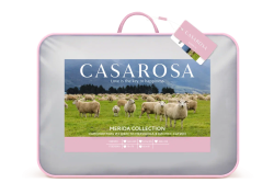 Одеяло ТМ Экотекс Merida Casarosa шерсть мериноса в сатине  2-х сп.