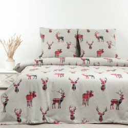 Наволочка ТМ Блакит фланель Зима в Лопландии 50х70