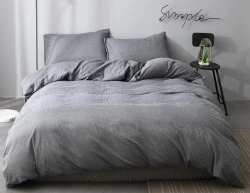 Комплект постельного белья ТМ Блакит перкаль варенка Серый меланж 180  2-х сп.
