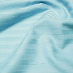 Комплект постельного белья ТМ Блакит страйп сатин "Голубой" Дуэт