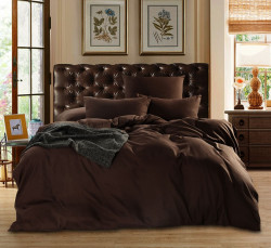 Комплект постельного белья ТМ Сонмаркет сатин Люкс "Шоколад", 2-х сп