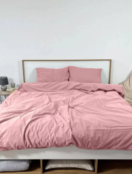 Комплект постельного белья ТМ Блакит перкаль варенка Пыльная роза  2-х сп.- фото