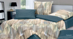 Комплект Постельного белья Гармоника ТМ Экотекс "Гранден" сатин евро