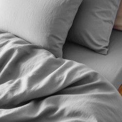  Комплект постельного белья ТМ Ecotex поплин темно серый 2-х сп.- фото2