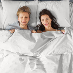 Комплект постельного белья ТМ Экотекс поплин белый 2-х сп.- фото3