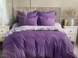 Комплект постельного белья ТМ Ночь нежна Поплин  гладкокрашеный "Амарант", Дуэт