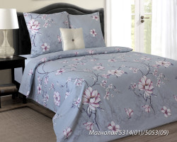 Комплект постельного белья ТМ Блакит бязь "Магнолия голубая", дуэт