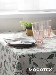 Скатерть на стол тканевая водоотталкивающая 220х150