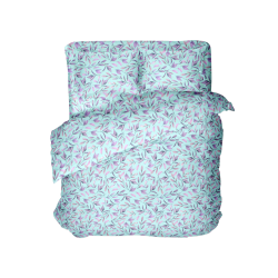 Комплект постельного белья ТМ "Блакит", г. Барановичи "Лиственная россыпь" 649802 Бязь, Евро