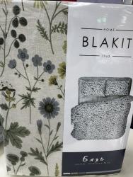 Комплект постельного белья ТМ "Блакит"  "Лесной букет олива" бязь, евро